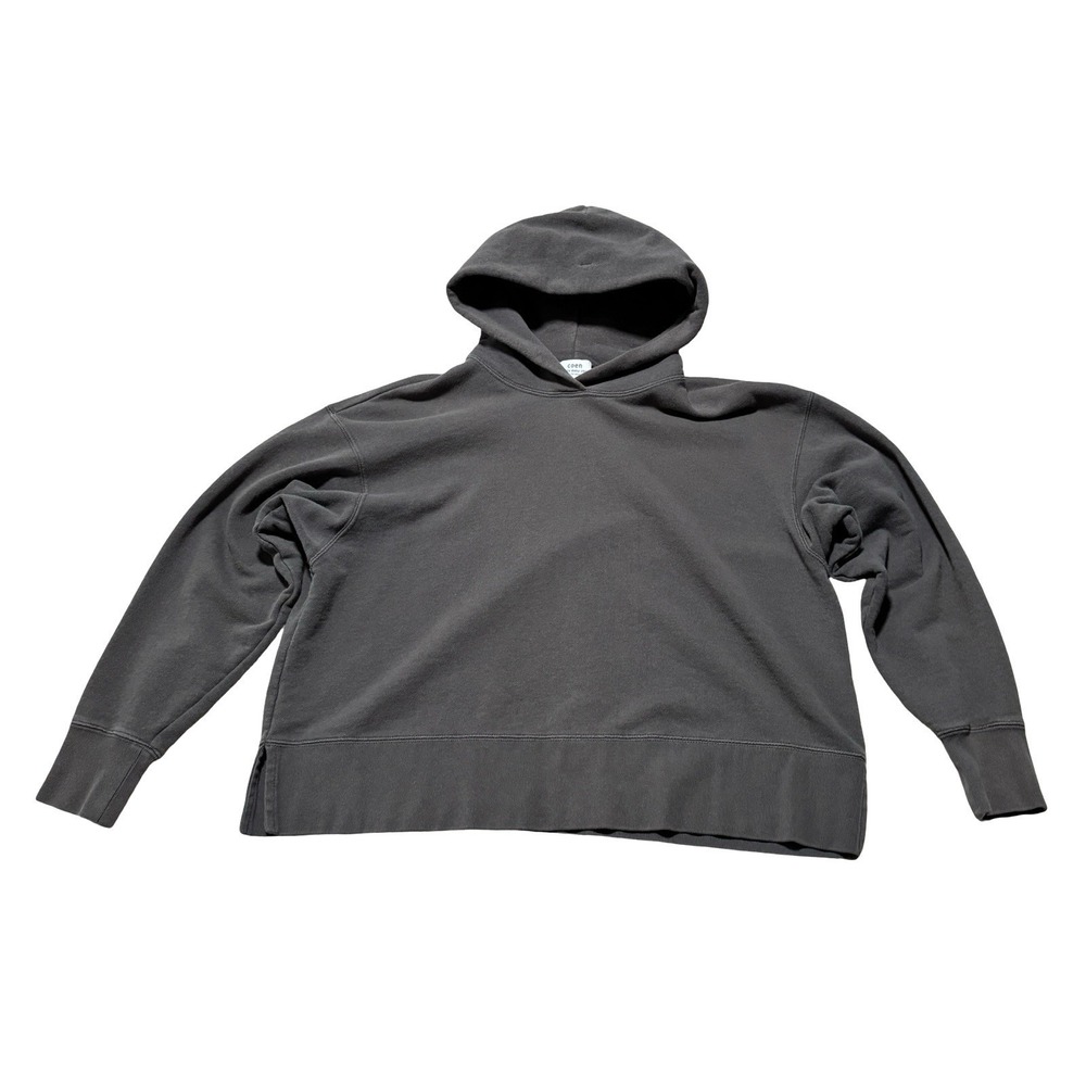 COEN Japan Women's Cropped Pullover Hoodie Faded Black Size OS 22 x 21